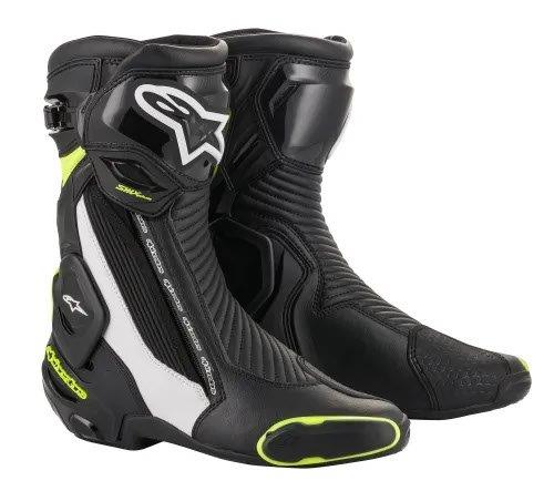alpinestars アルパインスターズ SMX PLUS V2 ブーツ ブラック ホワイト イエロー フロー サイズ:41 2221019-125-41
