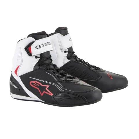 alpinestars アルパインスターズ FASTER 3 シューズ ブラック ホワイト レッド サイズ:8.5 2510219-123-8.5｜MOTO-OCC 店