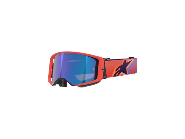 在庫有り アルパインスターズ スーパーテック ゴーグル ミラーブルー H-COR/PUR AF 5101326-414｜MOTO-OCC 店