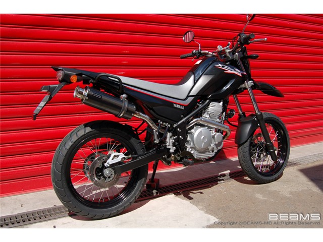 XT250X：～2007(BA-DG11J) マフラー BEAMS ビームス SS300 アップタイプ カーボン フルエキゾースト B215-08-003