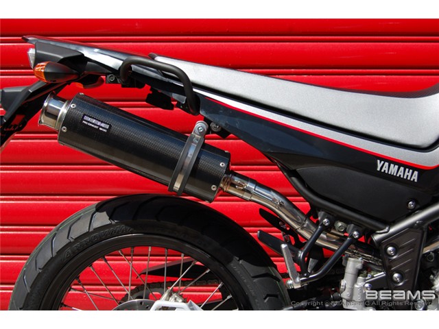 XT250X：2008～(JBK-DG17J) マフラー BEAMS ビームス SS300 アップタイプ カーボン スリップオン B225-08-004
