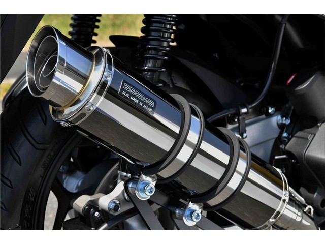 PCX125：2023～(8BJ-JK05) マフラー BEAMS ビームス R-EVO2 スーパーメタルブラック フルエキゾースト G1014-54-005｜MOTO-OCC 店