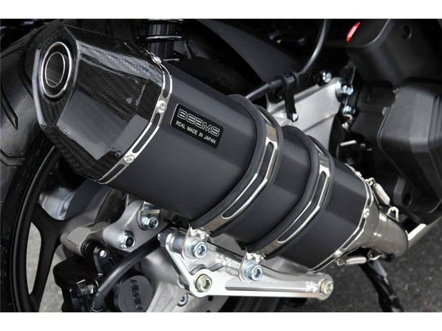 PCX125：2023～(8BJ-JK05) マフラー BEAMS ビームス CORSA-EVO II マットブラック フルエキゾースト G1014-63-000｜MOTO-OCC 店