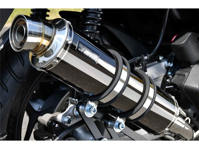 PCX160：2023～(8BK-KF47) マフラー BEAMS ビームス R-EVO スーパーメタルブラック フルエキゾースト G1015-53-005｜MOTO-OCC 店