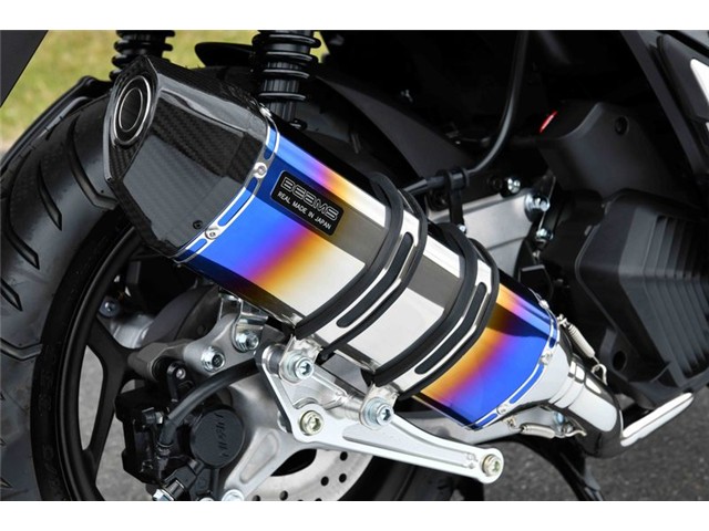PCX160：2023～(8BK-KF47) マフラー BEAMS ビームス CORSA-EVO II ヒートチタン フルエキゾースト G1015-65-001｜MOTO-OCC 店