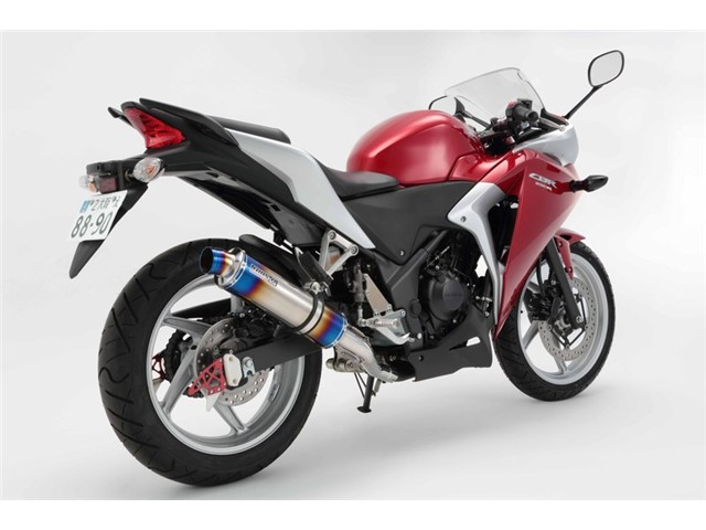 CBR250R：～2013(JBK-MC41) マフラー BEAMS ビームス R-EVO ヒートチタン スリップオン G143-53-P1J