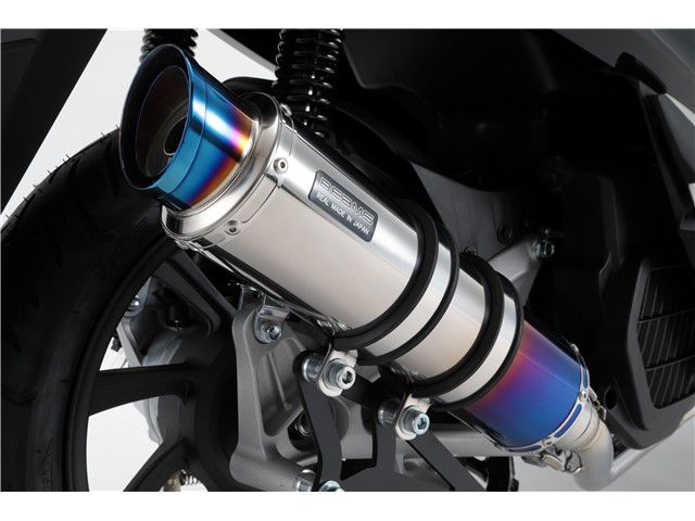 PCX125：2018～(2BJ-JF81) マフラー BEAMS ビームス R-EVO2 ヒートチタン フルエキゾースト G179-54-007｜MOTO-OCC 店
