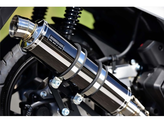 PCX160：2021～(2BK-KF47) マフラー BEAMS ビームス R-EVO スーパーメタルブラック フルエキゾースト G196-53-005｜MOTO-OCC 店
