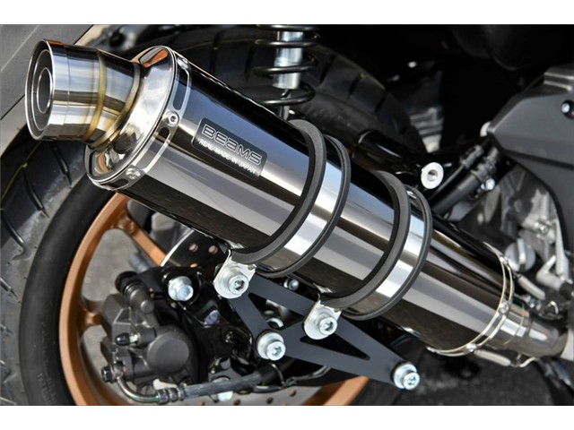 N-MAX155：2022～(8BK-SG66J) マフラー BEAMS ビームス R-EVO スーパーメタルブラック フルエキゾースト G271-53-005｜MOTO-OCC 店