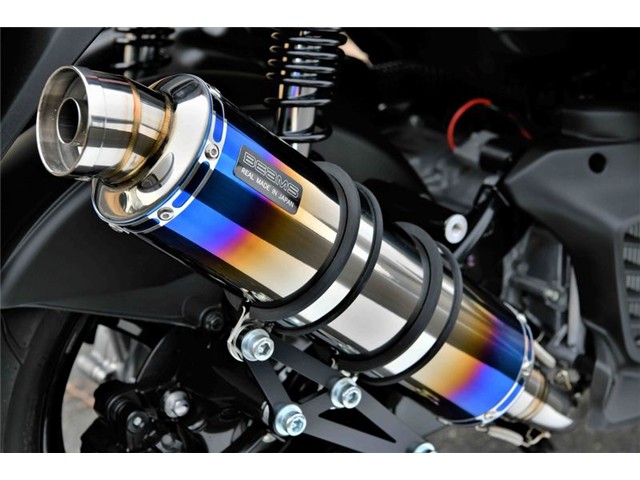 シグナス グリファス：2021～(8BJ-SEJ4J) マフラー BEAMS ビームス R-EVO ヒートチタン フルエキゾースト G266-53-007｜MOTO-OCC 店