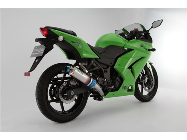 Ninja250R：2008～2012(JBK-EX250K) マフラー BEAMS ビームス R-EVO ヒートチタン フルエキゾースト G409-53-S1J
