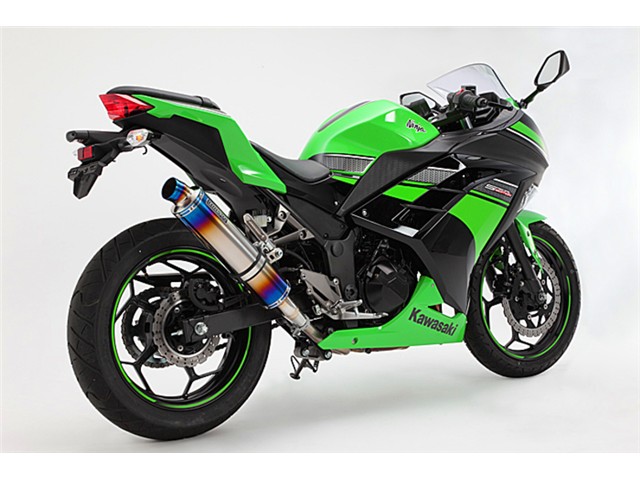 Ninja250：2013～2017(JBK-EX250L) マフラー BEAMS ビームス R-EVO ヒートチタン スリップオン G415-53-P1J｜MOTO-OCC 店