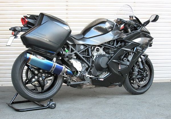 KAWASAKI ニンジャ H2 SX BEET ビートNASSERT(ナサート)Evolution TypeII スリップオンマフラー【ブルーチタン】0222-KE6-50