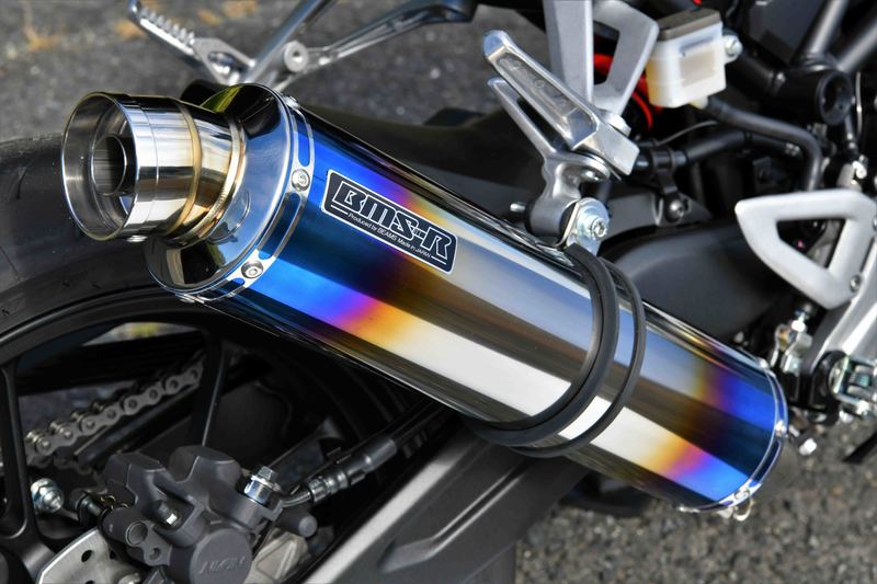 Z125PROビームスマフラーR-EVOヒートチタンサイレンサー　ジャンク品扱い G424-53-007 R-EVO ヒートチタンサイレンサー 政府認証 1個
