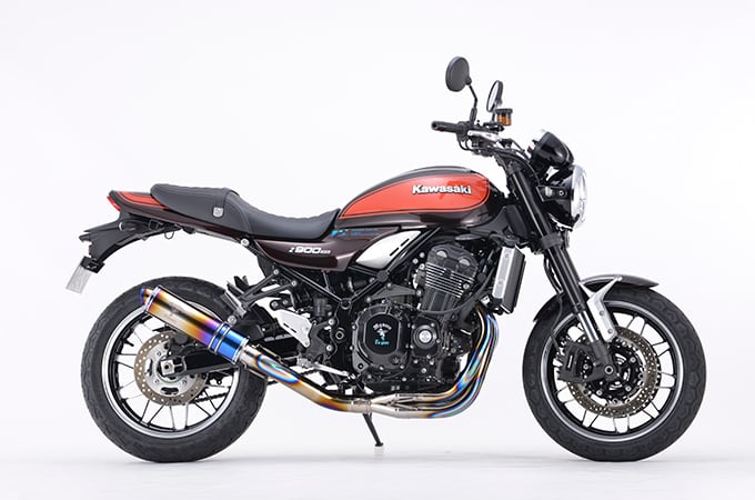 r's gear アールズギア Kawasaki Z900RS/CAFE('17～)/SE('21～) ワイバンクラシックR Sタイプ チタンドラッグブルー　WK31-ESDB