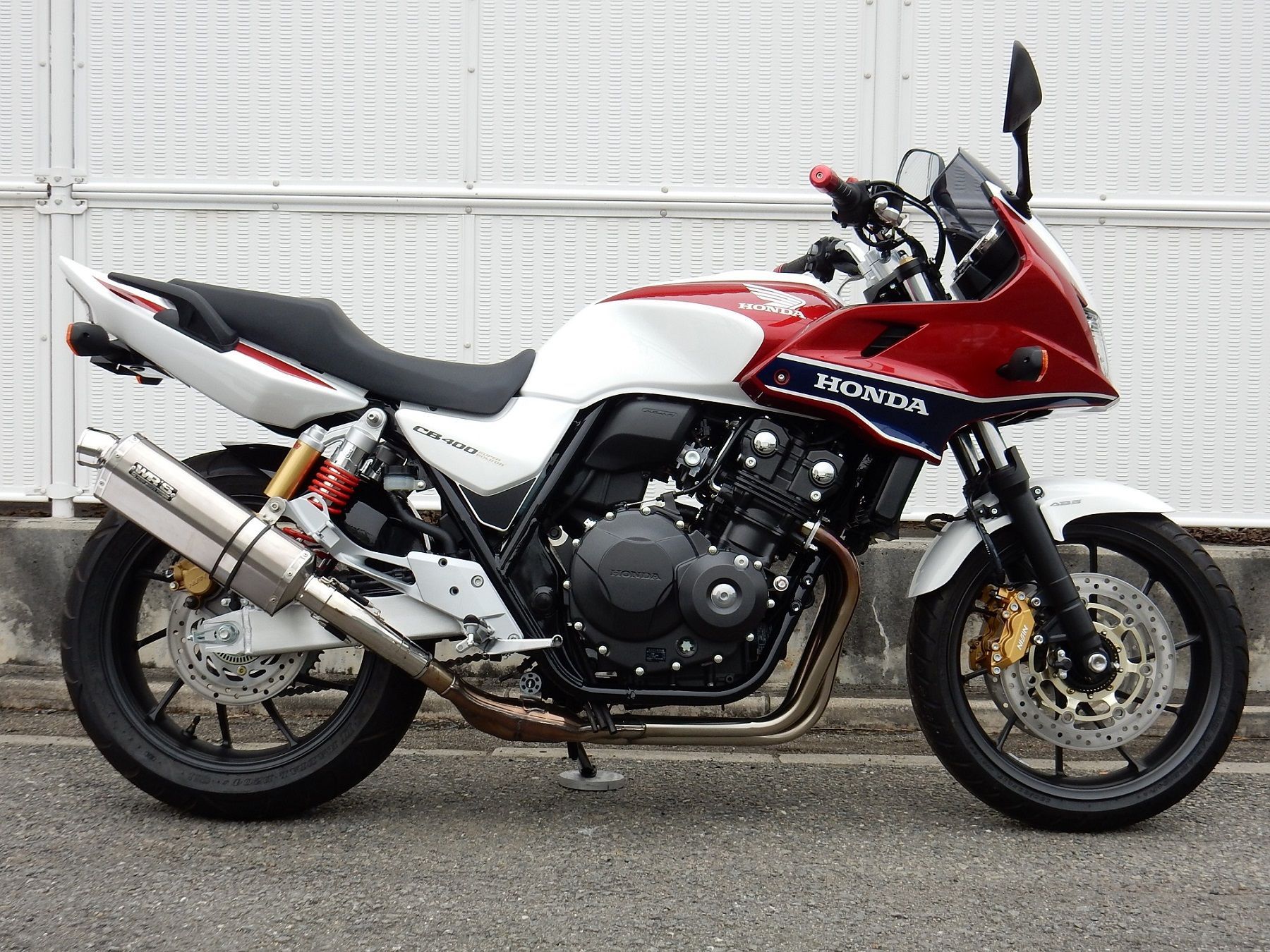 WR’S ダブルアールズ HONDA ホンダ CB400SF/SB(’08～’17) スリップオン ST-OVAL ソリッドタイプ OV1455JM
