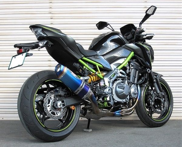 Kawasaki Z900 (2017-) BEET ビートNASSERT(ナサート) Evolution TypeII 3D フルエキゾーストマフラー 【クリアチタン】0225-KG6-50
