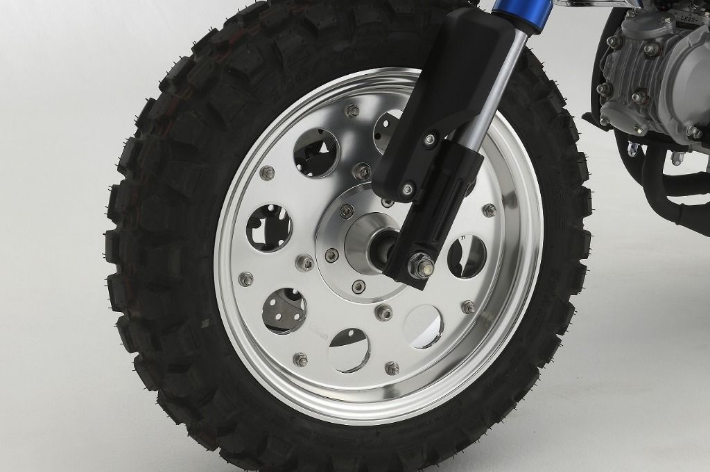 Gクラフト、dax、シャリー、ホイール、セット、モンキー ダックス、シャリーに10インチワイドホイール5.5Jを装着する | G