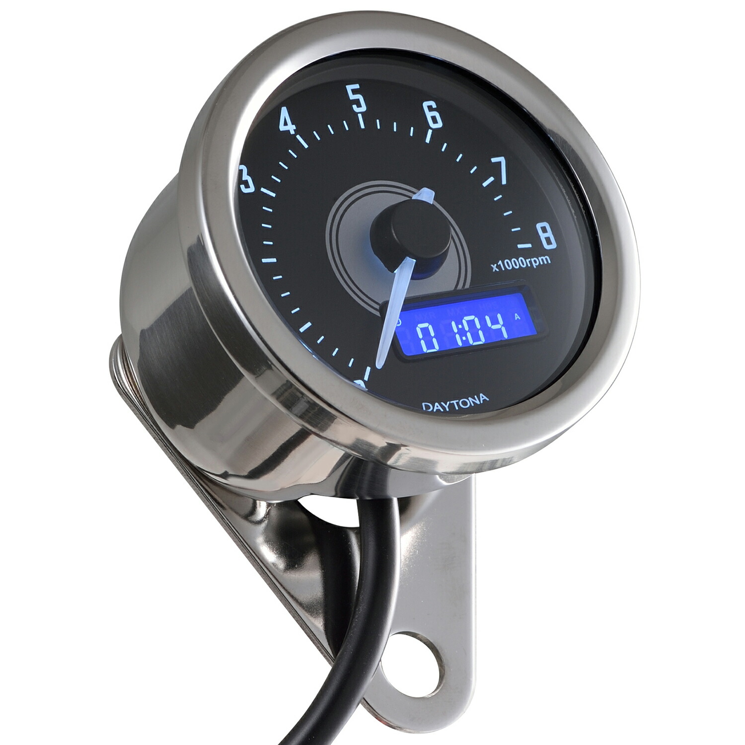 デイトナ VELONA (ヴェローナ) バイク用 電気式 タコメーター GB350/S(21-22) ブラックボディ/ホワイトLED φ60 