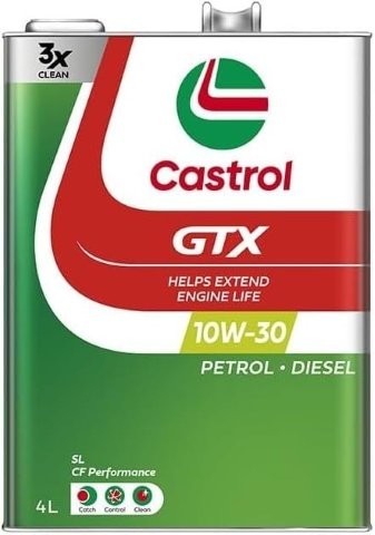 【ケース単位販売のみ】 4L 6本入り Castrol カストロール GTX 10W-30 SL/CF SL CF P 3436685