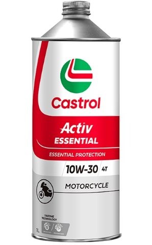 【ケース単位販売のみ】 1L 12本入り Castrol カストロール 2輪 4サイクル ACTIV ESSENTIAL 10W-30 JASO MA 3433343