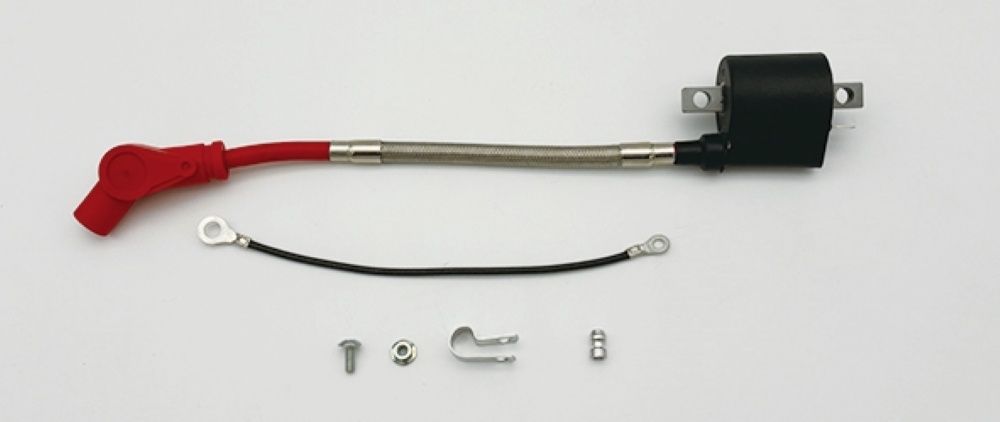 CF POSH CFポッシュ レーシングIGコイル スピードプロツインシリコンプラグコード ステンレスブレイデッドタイプ付 レッド×ブラック YAMAHA ヤマハ SR400/SR500 841011-24