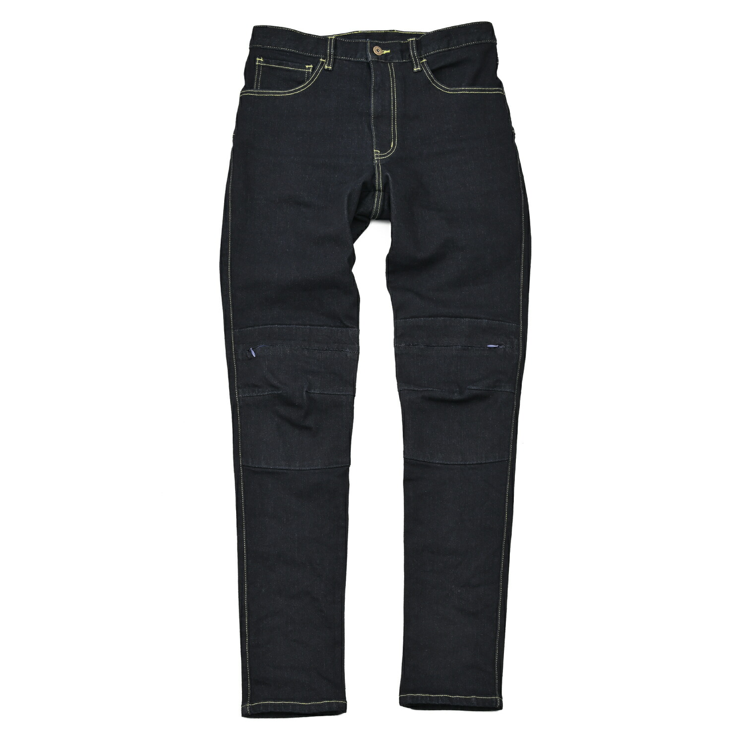 在庫有り デイトナ ライディングパンツ 薄型プロテクター(ヒザ)付属 CEレベル1 ストレッチ DB-002 スリムフィットジーンズ インディゴ Mサイズ(33インチ) 39717