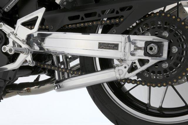 ギルドデザイン KAWASAKI Z900RS用 スイングアーム　スタビ無し(チェーンヒキコマ　ブラック) 71021