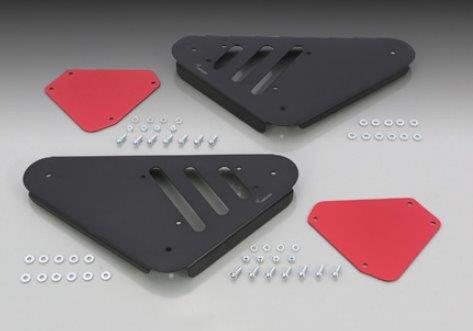 要納期確認 KITACO キタコ サイドカバーSET カラー:ブラック／シルバー グロム(JC92) 615-1452060