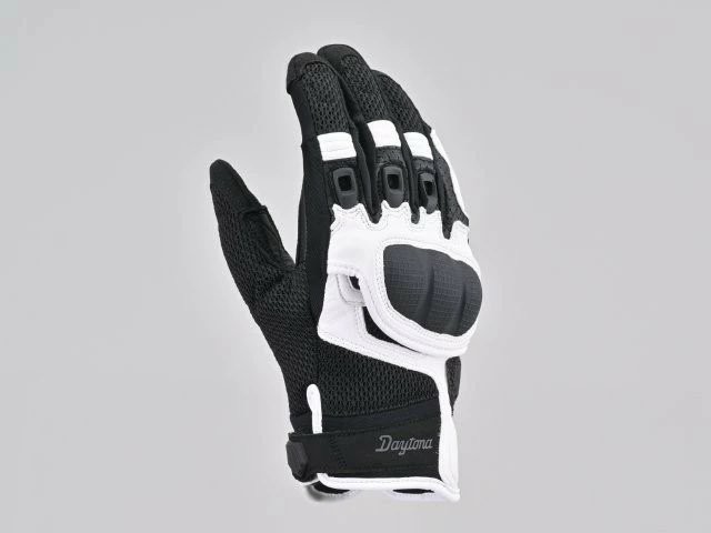 在庫有り DAYTONA デイトナ コンフォートエアフロー メッシュグローブ 春夏 ハードプロテクター スマホ対応 DG-008 ホワイト XLサイズ 45943