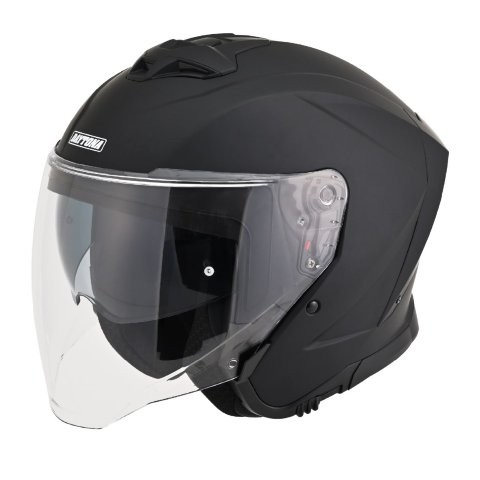 在庫有り デイトナ バイク用 ヘルメット ジェット SG規格 高強度ABS スポーツ設計 インナーバイザーDN-006SJ マットブラック Mサイズ(57-58cm) 61059