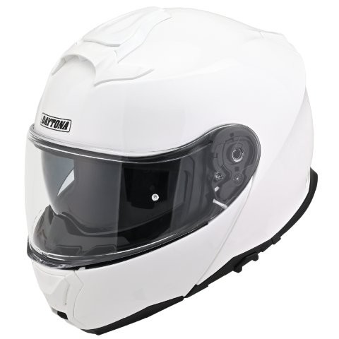 在庫有り 当日発送 デイトナ ヘルメット システム SG規格 高強度ABS フリップアップ ピンロックシート付属 インナーバイザー ホワイト Mサイズ(57-58cm) 61138|MOTO-OCC 店