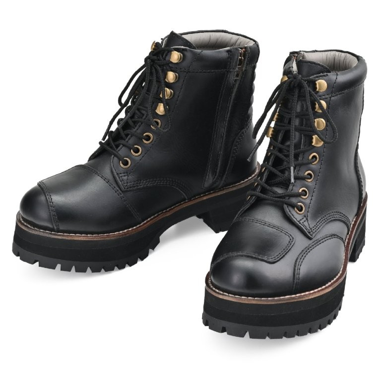 楽天市場】[デイトナ] バイク用 ダービーライドブーツ 厚底 本革 牛革