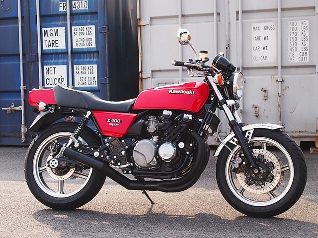 ゼファー400 FXタイプ塗装済み外装セット(E1レッド)前期シート ドレミコレクション 17100