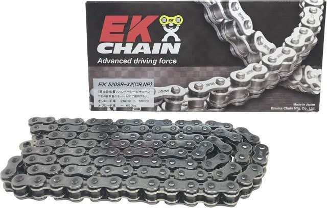 /江沼チェーン EK チェーン/サイズ : 520SR-X2(CR;NP)/リンク数 : 144/ジョイント : MLJ/ジョイントタイプ : カシメ