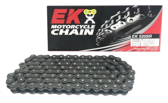 /江沼チェーン EK チェーン/サイズ : 520SR/リンク数 : 100/ジョイント : SPJ/ジョイントタイプ : クリップ/カラー : スチール