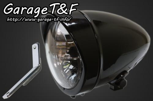 在庫有り Garage T&F ティーアンドエフ HONDA ホンダ スティード400 4.5インチロケットライト(ブラック)&ライトステー(タイプD)KIT ST400HL18｜MOTO-OCC 店