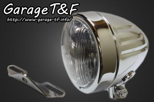 在庫有り T&F ティーアンドエフ Kawasaki カワサキ バルカン400 4インチスリムライト(ショート)スリットタイプ&ライトステー(タイプB)KIT VUL400HL21｜MOTO-OCC 店