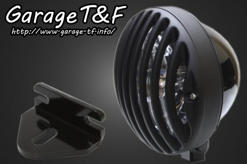 在庫有り T&F ティーアンドエフ Kawasaki カワサキ W650 5.75インチバードゲージヘッドライト(ブラック/ブラック)&ライトステー(タイプE)KIT W650HL21｜MOTO-OCC 店