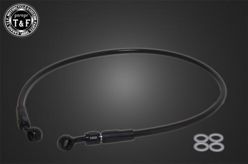 在庫有り Garage T&F ティーアンドエフ YAMAHA ヤマハ ビラーゴ250 ステンメッシュブレーキホース ブラックコート仕様 1200mm XV250BHBK1200