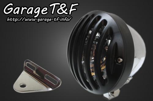 在庫有り T&F ティーアンドエフ ドラッグスター250 4.5インチバードゲージヘッドライト(メッキ/ブラック)&ライトステー(タイプA)KIT DS250HL26｜MOTO-OCC 店