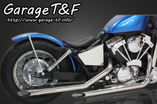 在庫有り Garage T&F ティーアンドエフ スラッシャー400 ドラッグパイプマフラー(ステンレス)タイプ1 SS400ML01