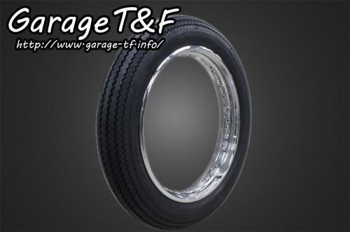 在庫有り Garage T&F ティーアンドエフ 250TR unilli(ユナリ) ビンテージタイヤ19&times;4.00(オールブラック) 250TRTR03｜MOTO-OCC 店