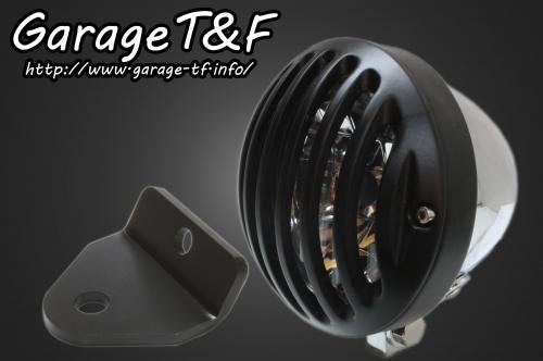 在庫有り Garage T&F ティーアンドエフ マグナ50 4.5インチバードゲージヘッドライト(メッキ/ブラック)&ライトステー(タイプH)KIT MG50HL26｜MOTO-OCC 店