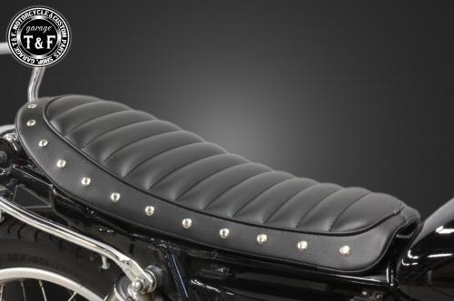 楽天市場】スズキ ヤマハ バイクシート トラッカー 黒 バイク ロング