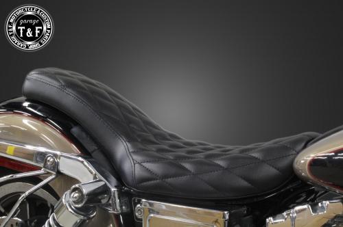 在庫有り Garage T&F ティーアンドエフ ダイナ(DYNA)前期用 コブラシート(ダイヤ) 507015｜MOTO-OCC 店