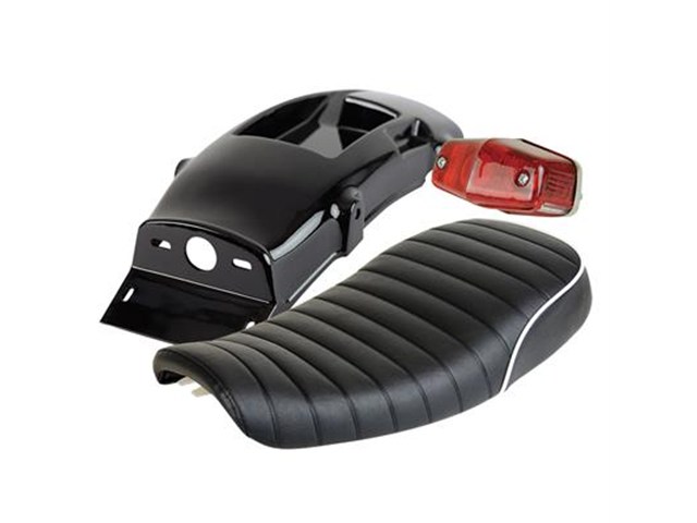 1～2か月 予定 GOODS グッズ キングシート & L525フェンダーレスキット SR400/FI （10-17年） BK/WH G3-00140 29,651円