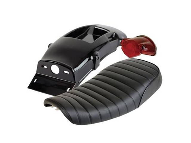 在庫有り GOODS グッズ キングシート & 38ETフェンダーレスキット SR400/FI （10-17年） BLACK G3-00141