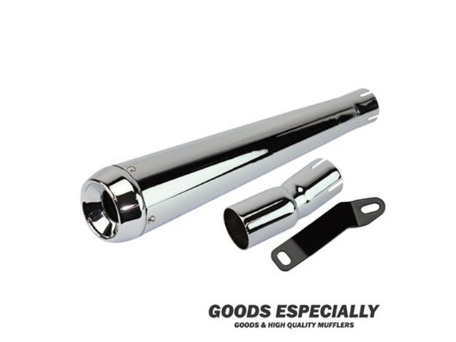 在庫有り GOODS グッズ SHORT CONE MEGAPHONE MUFFLER クローム for 250TR(02'-06') - GOODS ESPECIALLY G4-00204|MOTO-OCC 店
