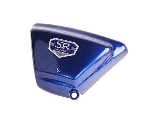 在庫有り GOODS グッズ ビルトインサイドカバー(右) SR400 (09'~Final) 2021ブルー塗装仕上げ G6-00236|MOTO-OCC 店